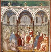 GIOTTO di Bondone St Francis Preaching before Honorius III Spain oil painting artist